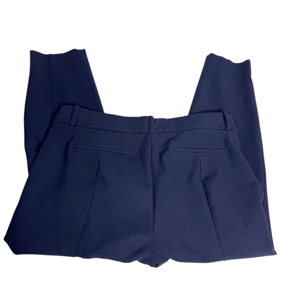 J. Crew navy blue Cameron high rise slim cropped pants size 14 - Picture 9 of 14